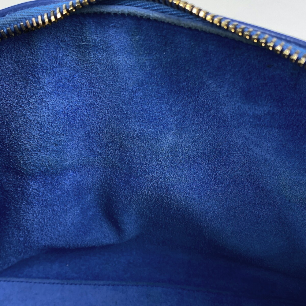 Saint Laurent Baby Duffle Handbag Shoulder Bag Leather Blue - Picture 6 of 7
